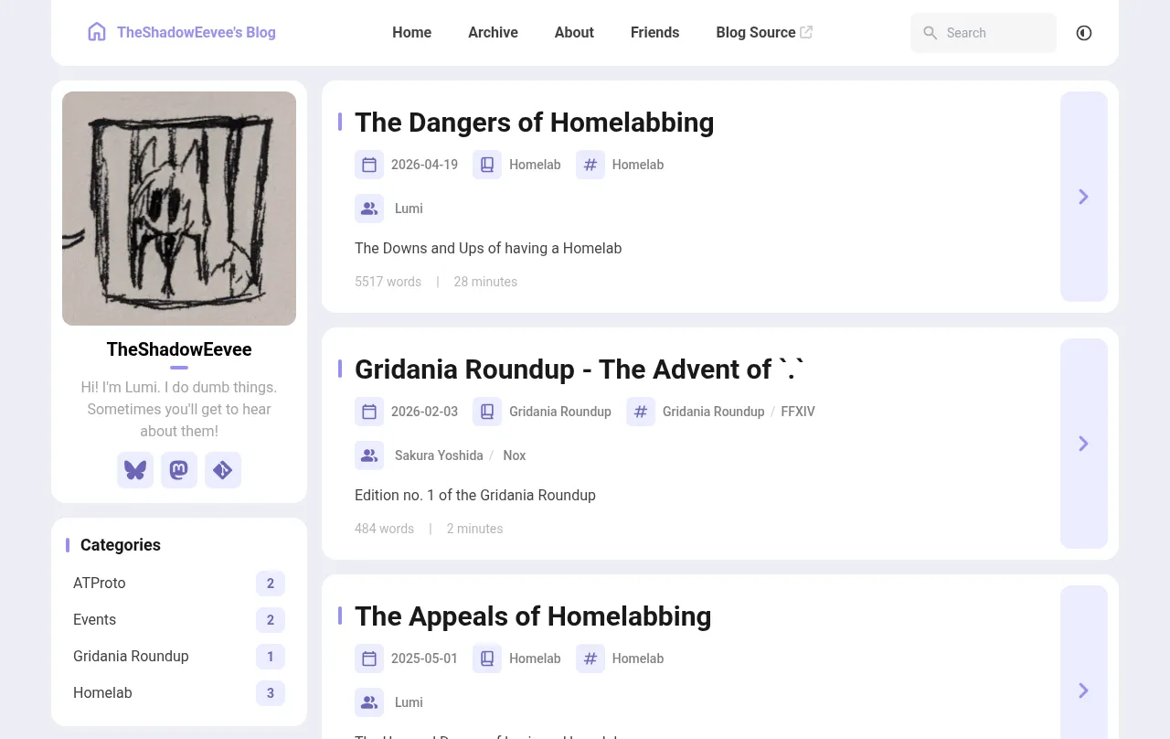 Preview of theshadoweevee's website